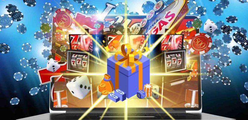 Online Casino - Laptop - Big Gift Box